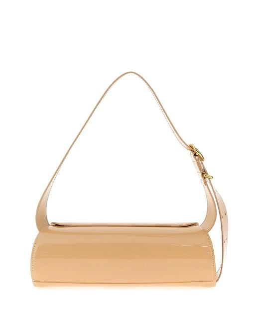 Jil Sander Natural Skin Pink Leather Small Cannolo Shoulder Bag