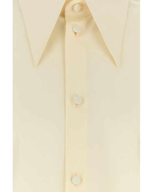 Valentino Garavani Natural Cream Poplin Shirt for men