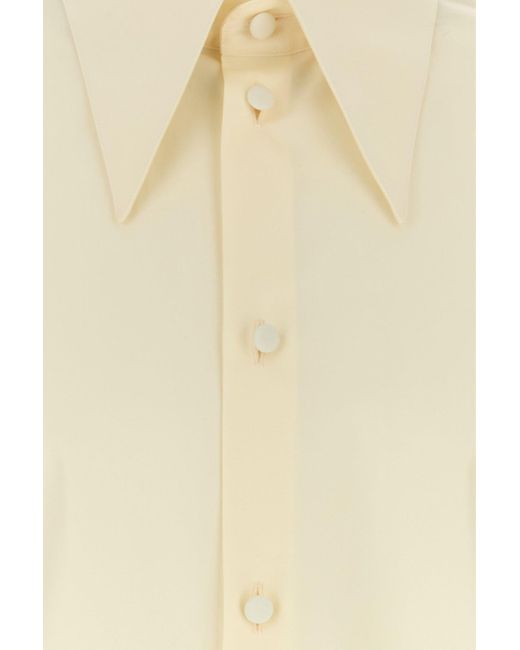 Valentino Garavani Natural Cream Poplin Shirt for men