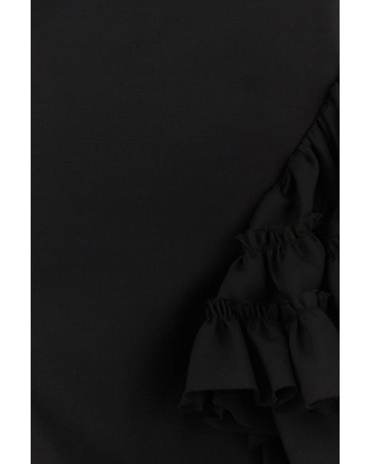 Dries Van Noten Black Wool Blend Casey Top
