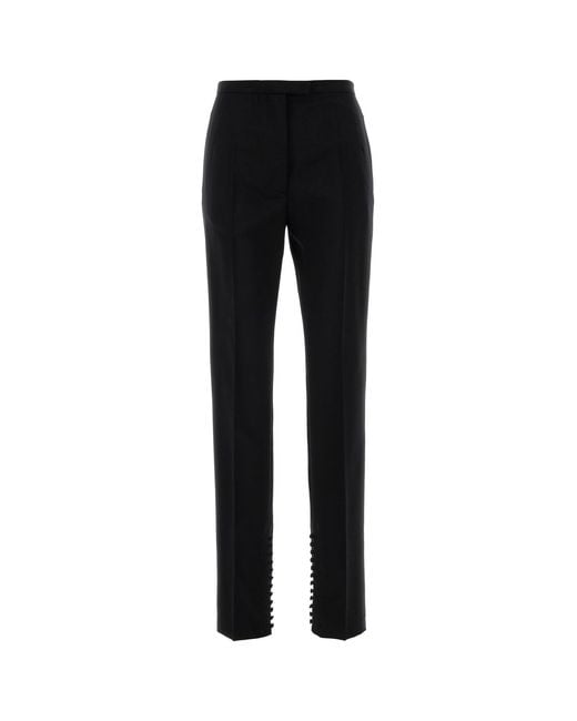 Dries Van Noten Black Wool Blend Pandoris Pant