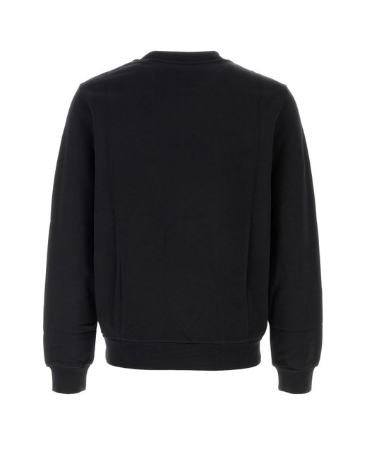 Felpa in cotone nero di A.P.C. in Black da Uomo