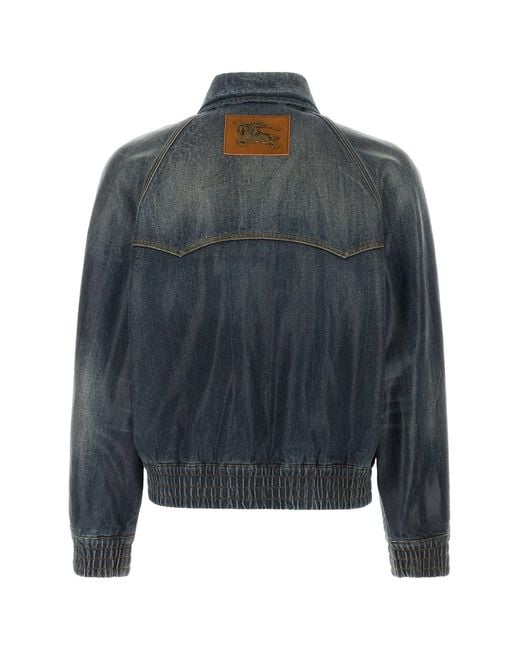 Burberry Black Denim Jacket for men
