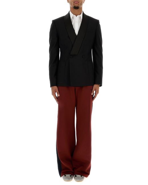 McQueen Black Wool Blend Blazer for men