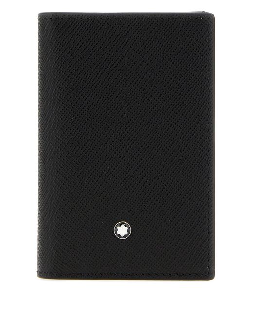 Montblanc Black Leather Card Holder for men