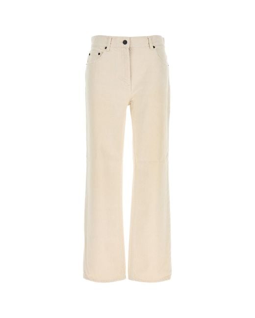 The Row White Sand Denim Fargo Jeans