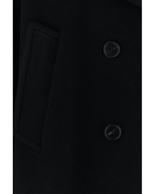 Chloé Black Oversized Wool Short Coat