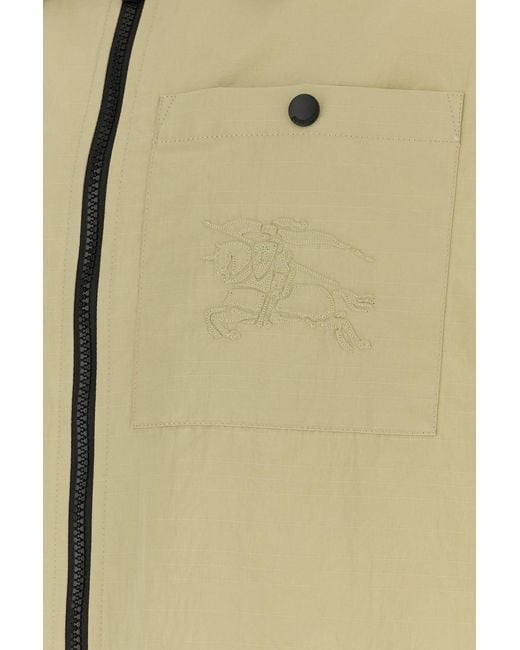 Burberry Natural Khaki Nylon Shirt for men