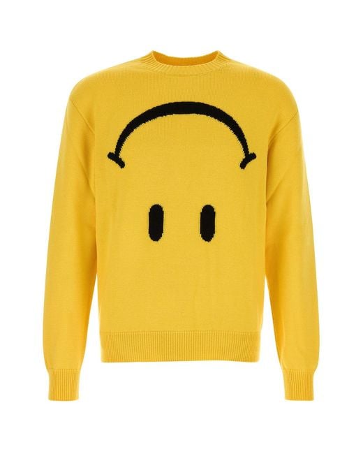 Moschino Yellow Wool Sweater for men