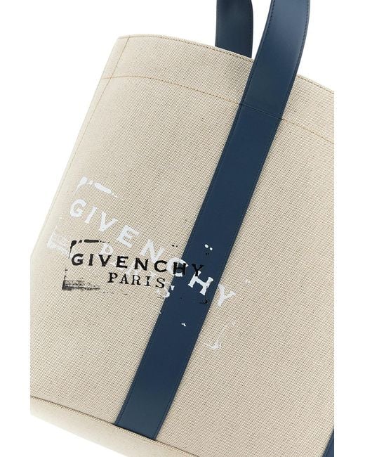 Givenchy Black Sand Canvas Shopping Bag for men