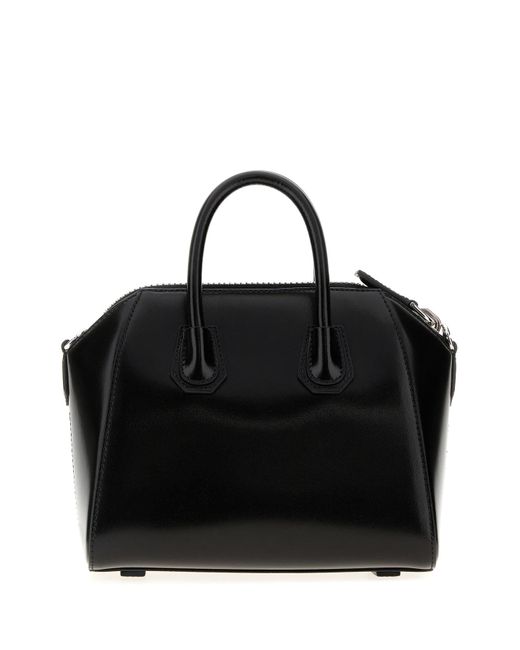 Givenchy Black Leather Mini Antigona Handbag