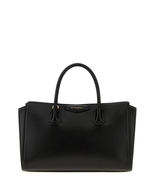 Givenchy Black Leather Small Antigona Catchall Handbag