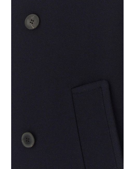 Valentino Garavani Midnight Blue Wool Coat for men