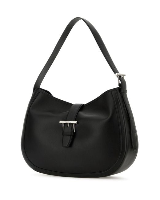Borsa a spalla in pelle nera di Alexander McQueen in Black