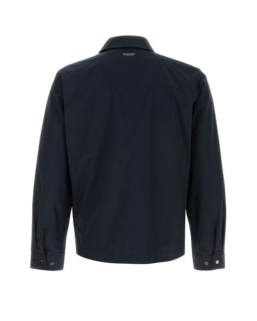 Woolrich Blue Shirt Jacket for men