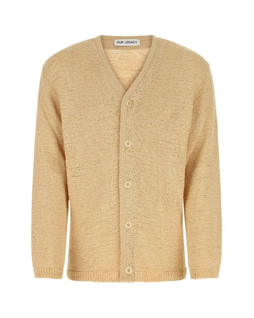Our Legacy Synthetic Beige Nylon Oversize Cardigan Beige in Beige o Tan