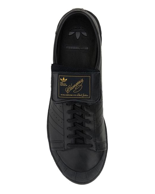 ADIDAS X WILLY CHAVARRIA Black Leather Jabbar Sneakers for men