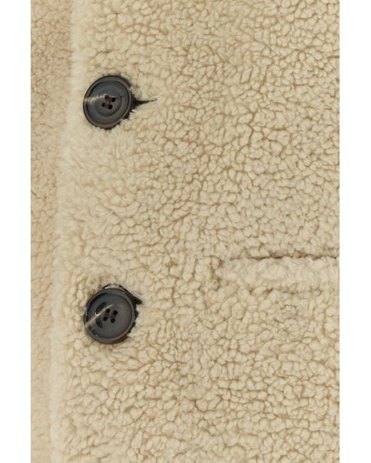 Soeur Natural Sand Teddy Fabric Fusil Vest