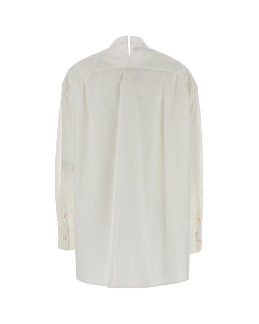 Carven White Cotton Oversize Shirt