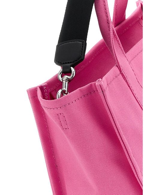 Marc Jacobs Dark Pink Canvas Medium The Tote Bag Handbag