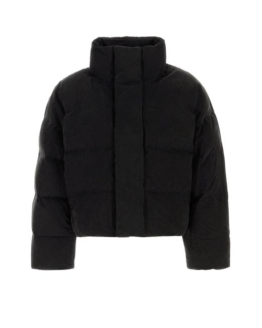 Entire studios Black Slate Cotton Down Jacket