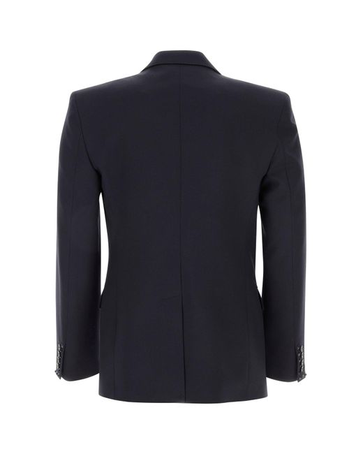 Valentino Garavani Midnight Blue Wool Blazer for men
