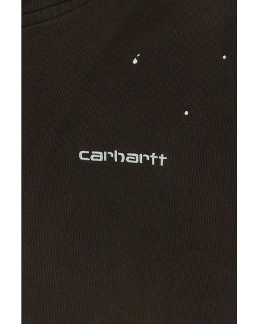 Carhartt Black Dark Brown Cotton Hooded Painter Jacket for men