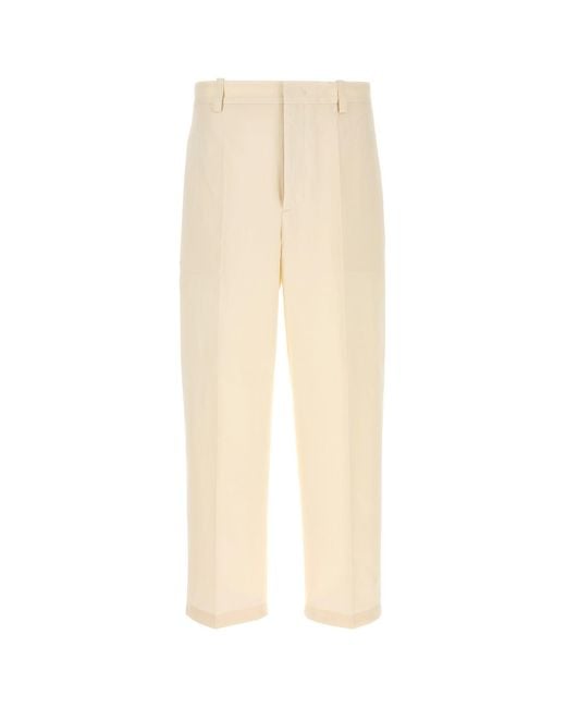Jil Sander Natural Tailored Pants for men
