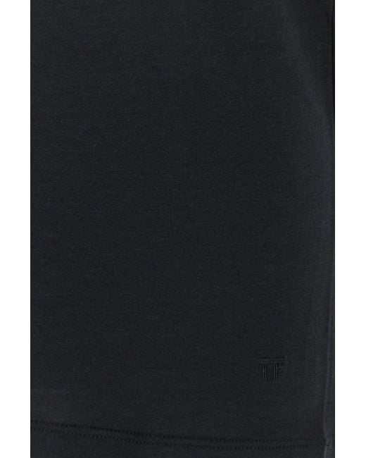 Tom Ford Black Lyocell Blend T-Shirt for men