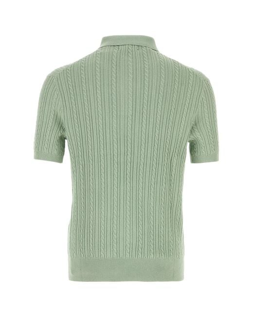 Polo Ralph Lauren Sage Green Cotton Polo Shirt for men