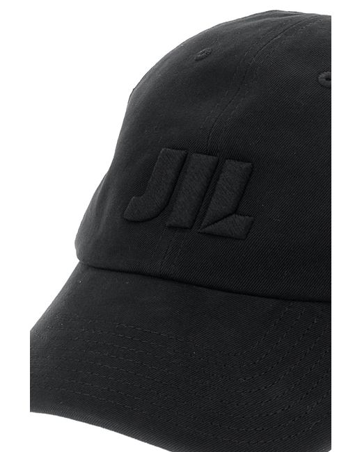 Jil Sander Black Twill Baseball Cap for men