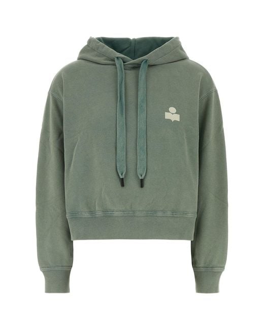 Isabel Marant Green Sage Cotton Blend Salmy Sweatshirt