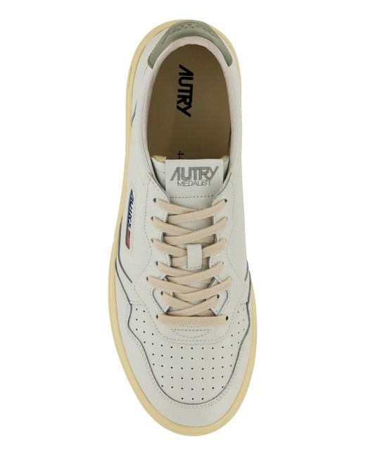 Autry White Leather Medalist Sneakers for men