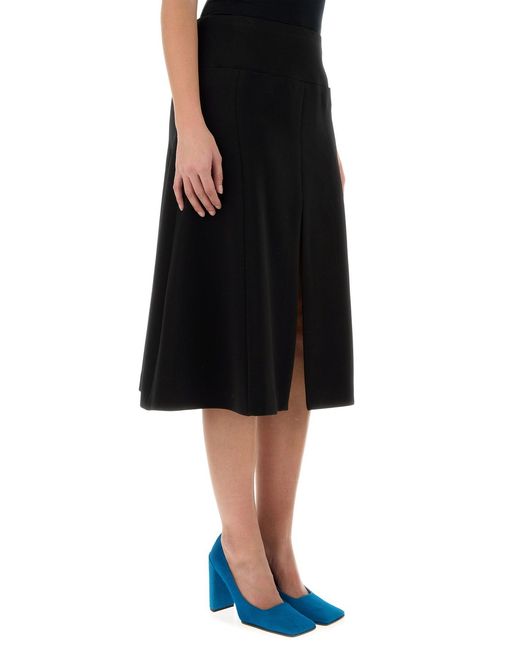 Alaïa Black Stretch Polyester Blend Skirt