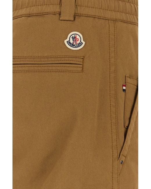 Moncler Natural Camel Cotton Pant for men