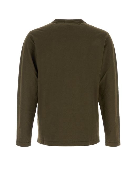 Stone Island Green Cotton T-Shirt for men