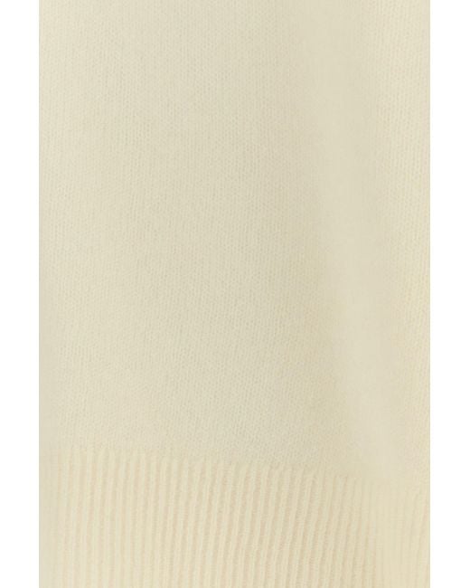 LeKasha Natural White Cashmere Modena Sweater
