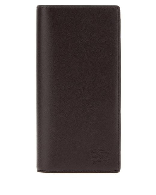 Burberry Brown Chocolate Leather Wallet for men