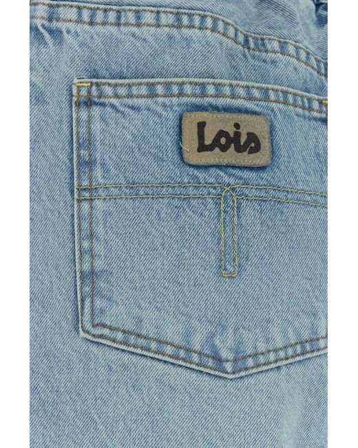 Lois Blue Denim Paloma Wide-leg Jeans
