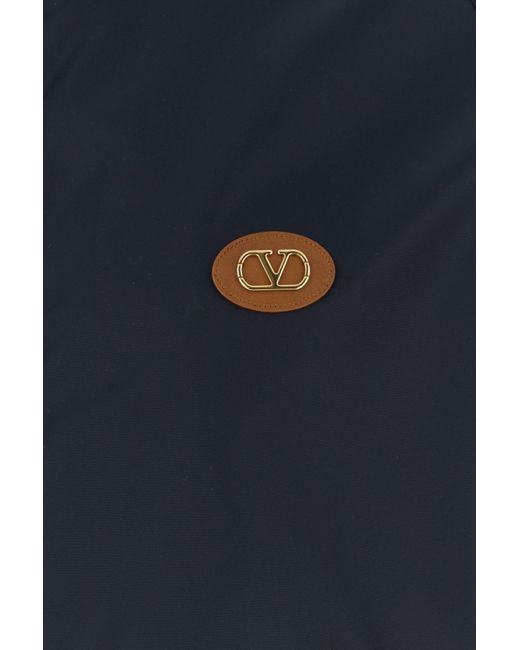 Valentino Garavani Navy Blue Nylon Jacket for men