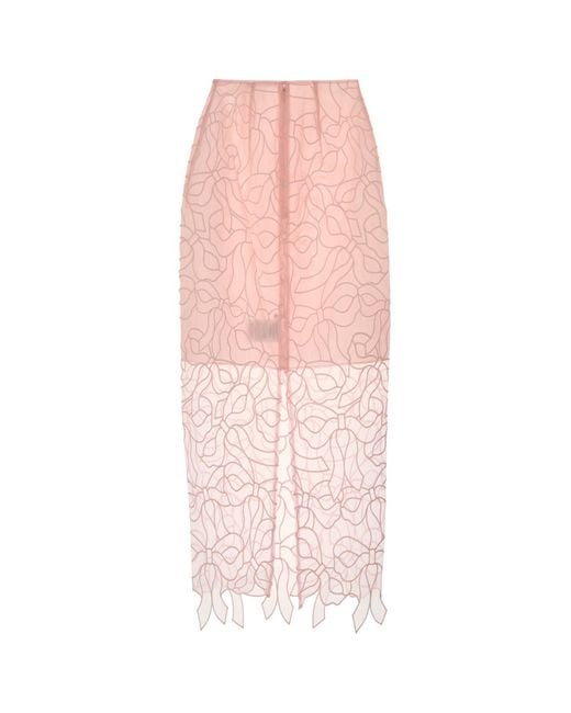 CECILIE BAHNSEN Pink Organza Skirt