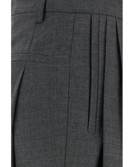 Moschino Black Grey Wool Pant