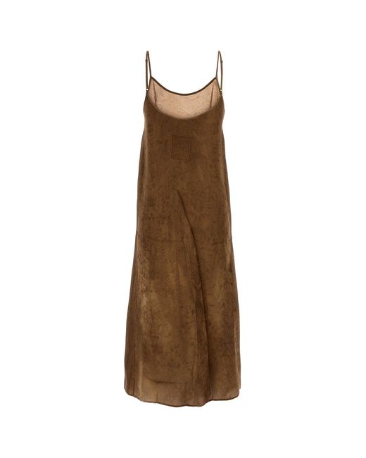 Uma Wang Brown Viscose Blend Anaya Dress
