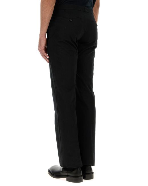 McQueen Black Cotton Blend Pant for men