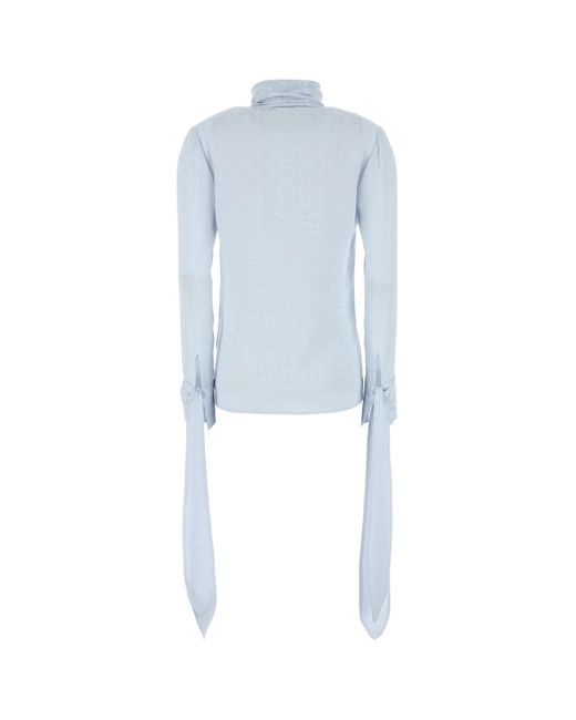 Blusa in seta azzurro pastello di Givenchy in Blue