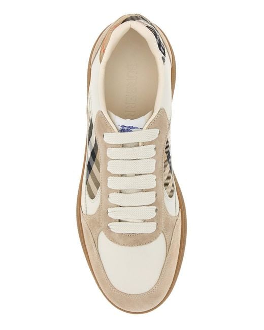 Burberry White Multicolor Terrace Sneakers for men