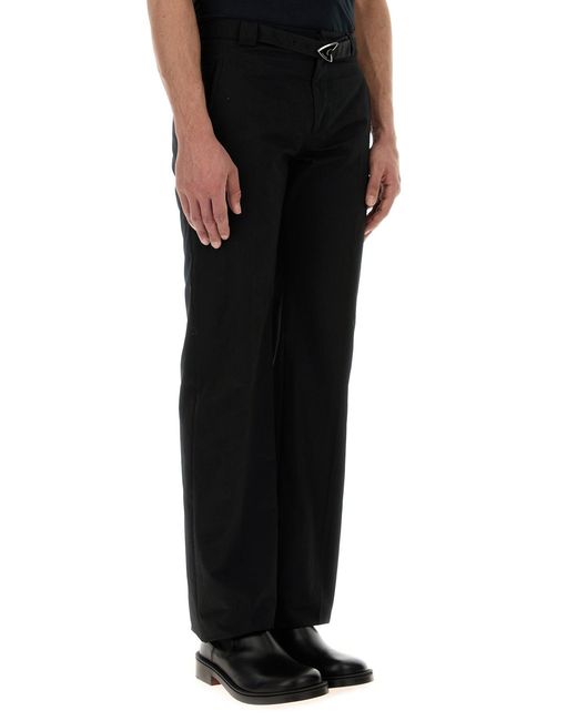 McQueen Black Cotton Blend Pant for men