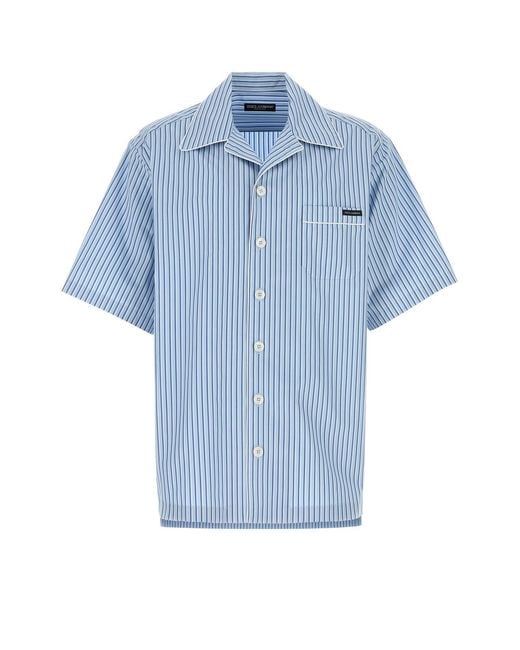 Dolce & Gabbana Blue Stripes Shirt for men