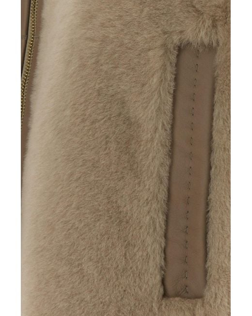ATELIER Brown Beige Shearling Luana Jacket