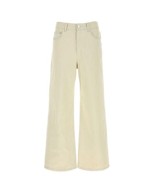 A.P.C. Natural Ivory Denim Clyde Jeans for men